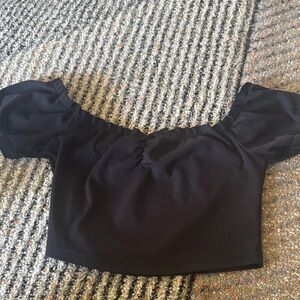 Elegant Black Off-Shoulder Top